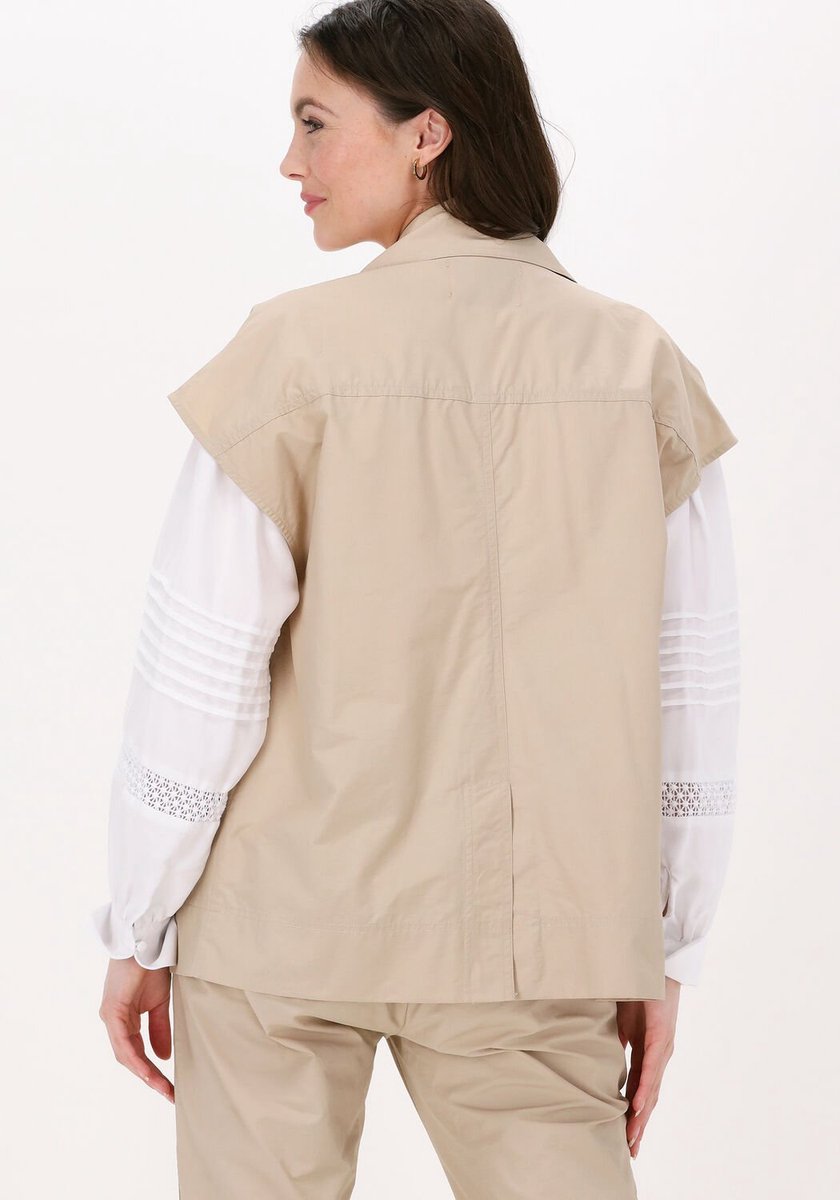 Levete Room Marilyn 9 Waistcoat Blazers Dames - Zand - Maat L