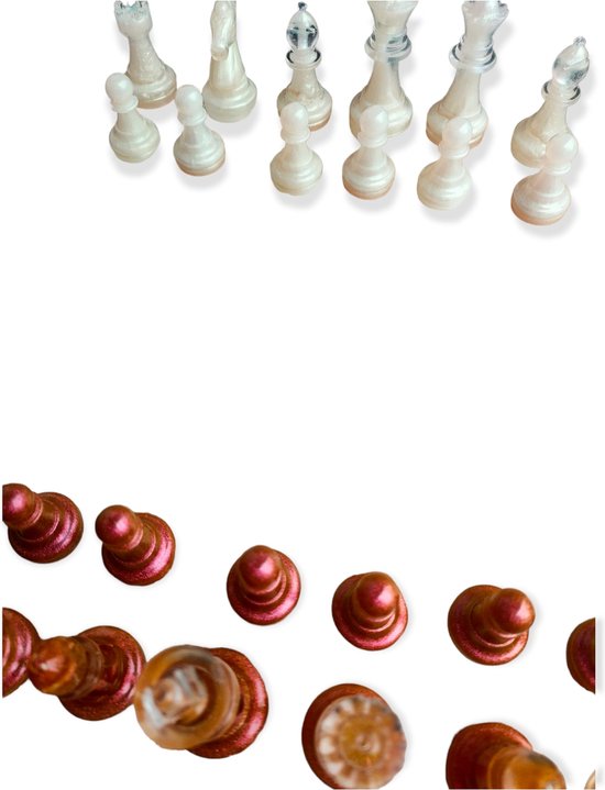 Afbeelding van het spel Resin Art JR: Schaakbord / Schaakspel / Schaakbord met schaakstenen