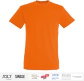 Sol's Heren T-Shirt 100% biologisch katoen Ronde hals Oranje Maat L