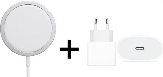 BAIK Qi Draadloze Oplader 15W MAGSAFE charger - Draadloze oplader - Qi lader Pad - Draadloze oplader - iPhone - 15 / 14 / 13 / 12 / 11 / X / XR - Opladen Iphone - USB c hub - oplader - Airpods 2 - chargeur sans fil - Oplaadstation