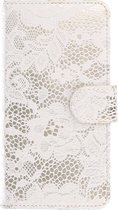 Wicked Narwal | Lace bookstyle / book case/ wallet case Hoes voor Samsung Galaxy Note 3 Neo N7505 Wit