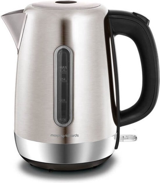 Morphy Richards 102786, 1,7 l, 2200 W, Roestvrijstaal, Roestvrijstaal, Waterniveau-indicator, Oververhittingsbeveiliging
