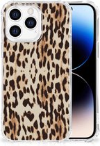 Hip Case iPhone 14 Pro Coque Smartphone avec bord transparent Léopard
