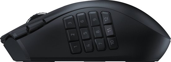 Razer Naga V2 HyperSpeed - Draadloze MMO Gaming Muis - 19 Programeerbare Knoppen - 30.000DPI - Zwart