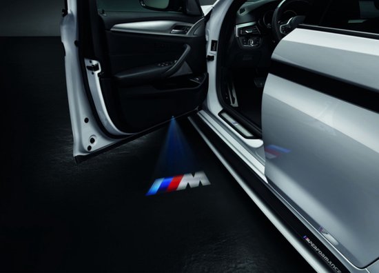 M Logo Projector - Portier voertuigverlichting - Auto deur verlichting - Auto interieur - BMW accessoires - Set van 2 - Portierverlichting - BMW 1-3-5-6-7-X-Z series -F40 G20 G21 G29