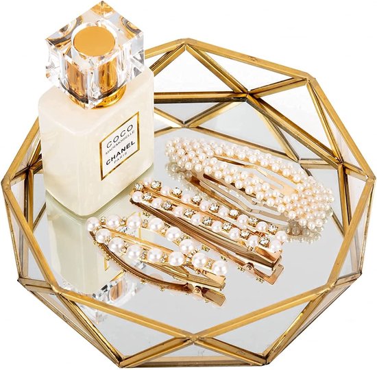 Luxe spiegeltray – Parfumtray – decoratief dienblad – Spiegel Dienblad