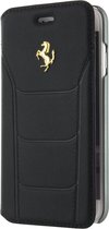 Ferrari 488 Collection Leather Book Case - Geschikt voor Apple iPhone 7 Plus (5.5") - Zwart/Goud