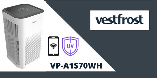 Vestfrost VP-A1S70WH - Purificateur d'air intelligent - Système de 3 filtres