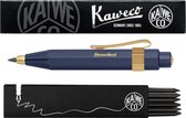 Kaweco - Portemine 3.2 - Classic Sport - Clip Octogonal Nostalgique Vergoldet - Blauw - Avec boite de recharges