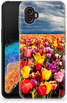 Hoesje Geschikt voor Samsung Galaxy Xcover 6 Pro Telefoon Hoesje Tulpen