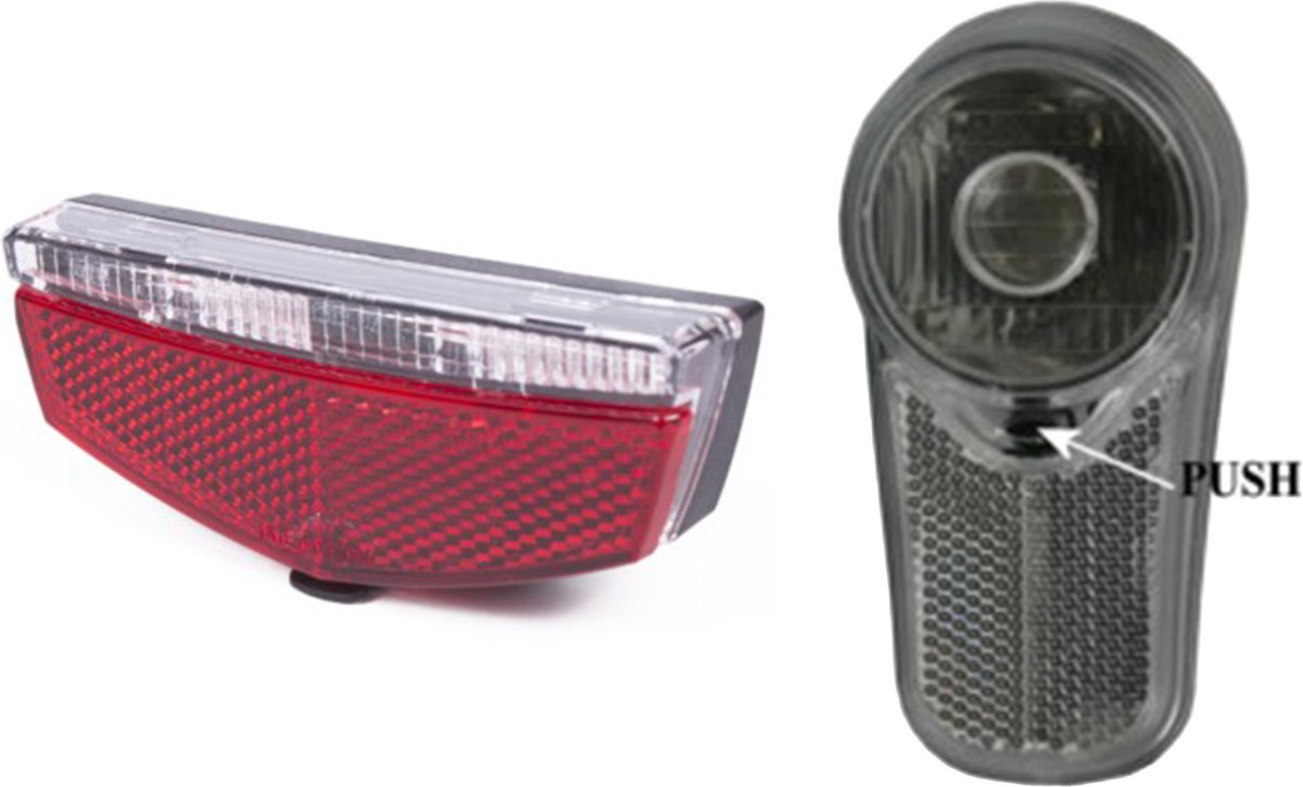 Benson Fiets achterlicht / voorlicht - fietsverlichting - 2x - LED universeel
