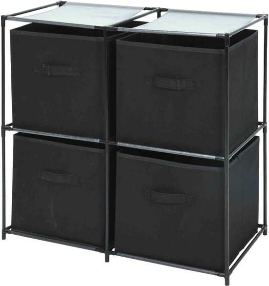 Storage Solutions - Opbergkast met 4 Opbergvakken -  68 x 35 x 70 cm