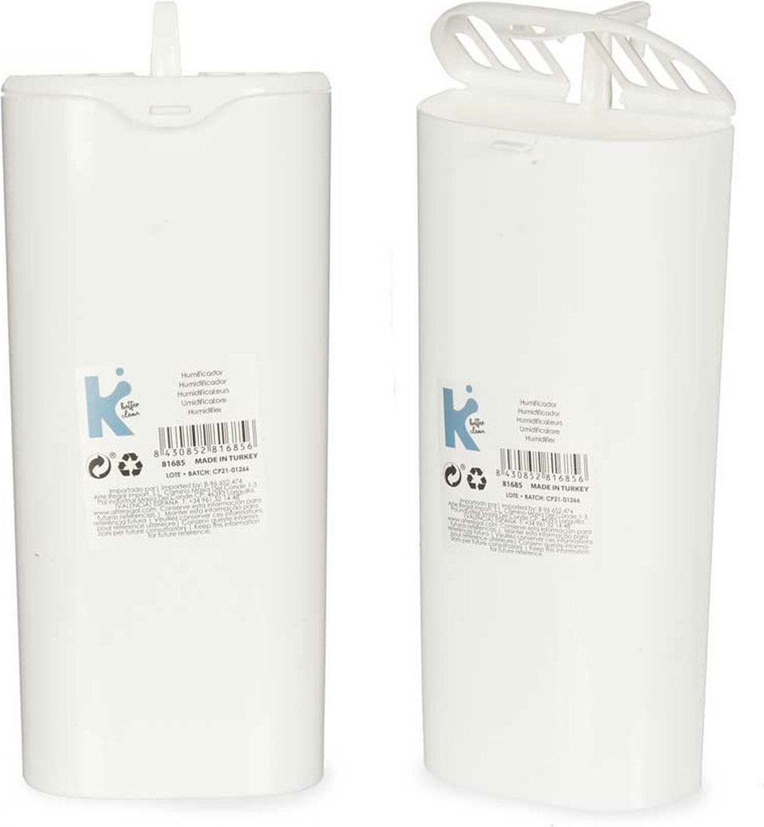 Humidificateur pour chauffage avec crochets - En plastique - Blanc - Humidificateur  d'eau - Humidificateur d'eau : : Cuisine et Maison