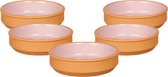 La Dehesa - Set 12x tapas/creme brulee schaaltjes terracotta/roze 16cm