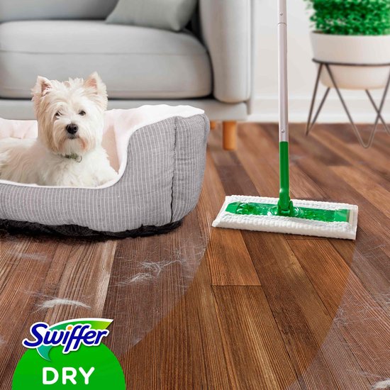 Swiffer Balai Attrape-Poussière Lingettes Sèches pour Parquet x18