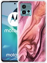 Motorola Moto G72 Hoesje Dromerig Marmer - Designed by Cazy