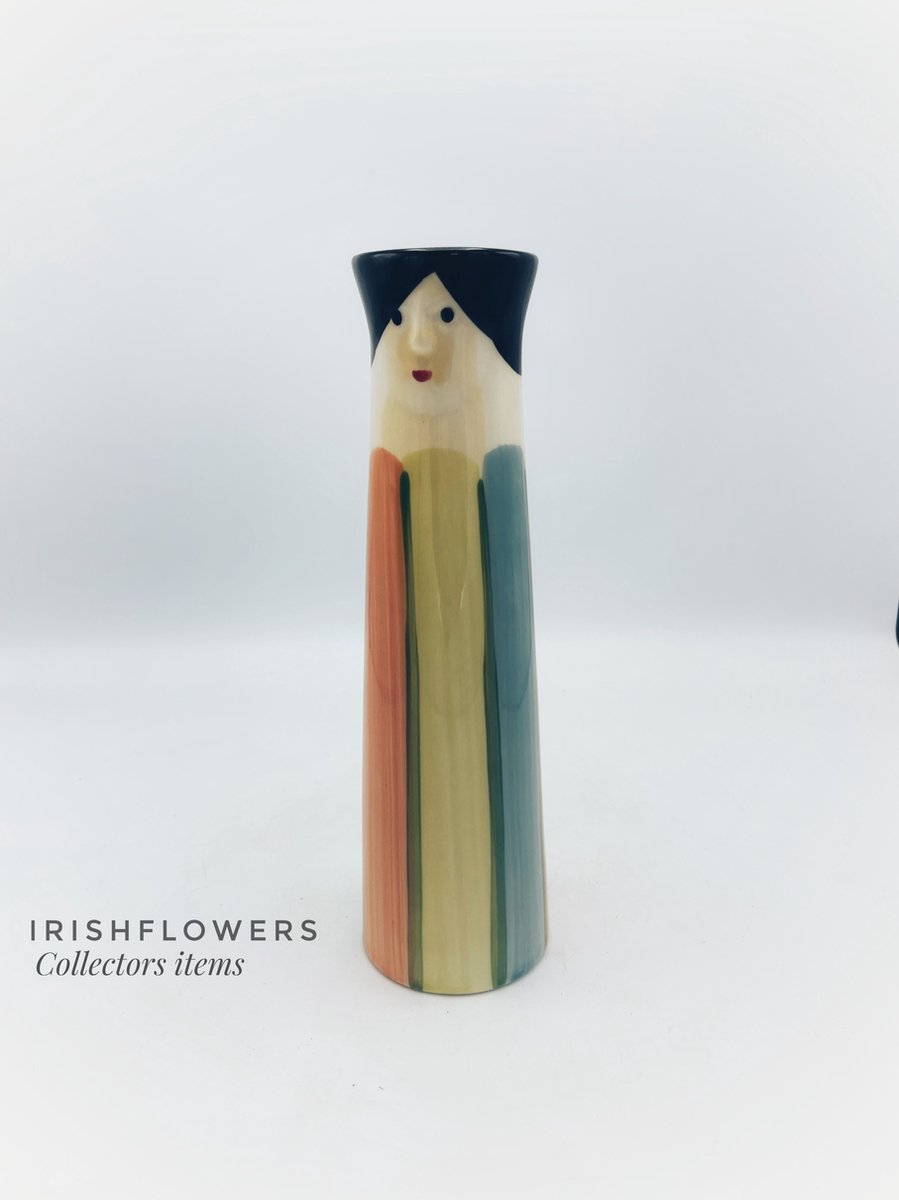 Irishflowers Vaas - Villa Pottery - Moederdag - Moederdagcadeautje - Decoratie - Porselein - Waterdicht - Puppets 1B Geel