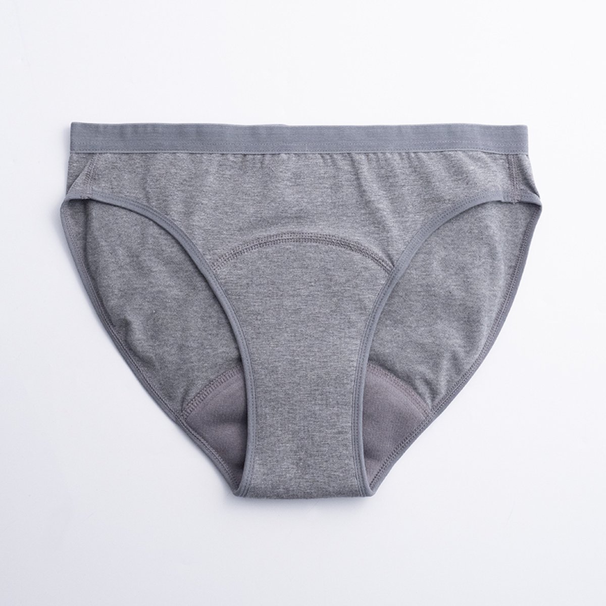 ImseVimse - Imse - menstruatieondergoed - Bikini model period underwear - matige menstruatie - L - eur 44/46 - grijs
