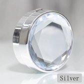 Diamond lenzendoosje | Zilver