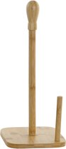 Keukenrol houder bamboe hout 15 x 34 cm