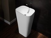 Shower & Design Rechthoekige staande wastafel van solid surface - Wit - TILICHO L 52 cm x H 82.5 cm x D 39 cm