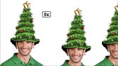 5x Muts kerst boom - kerstboom kerstmis hoed feest winter festival noordpool