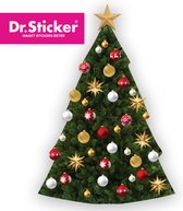 Herplakbare Kerstboom Sticker 100 cm x 140 cm - bepaal zelf hoe je boom er uit ziet - Bekend van Tiktok