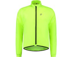 21Virages Pioggia Fiets regenjack waterdicht en getapete naden Unisex Fluo Geel - XL