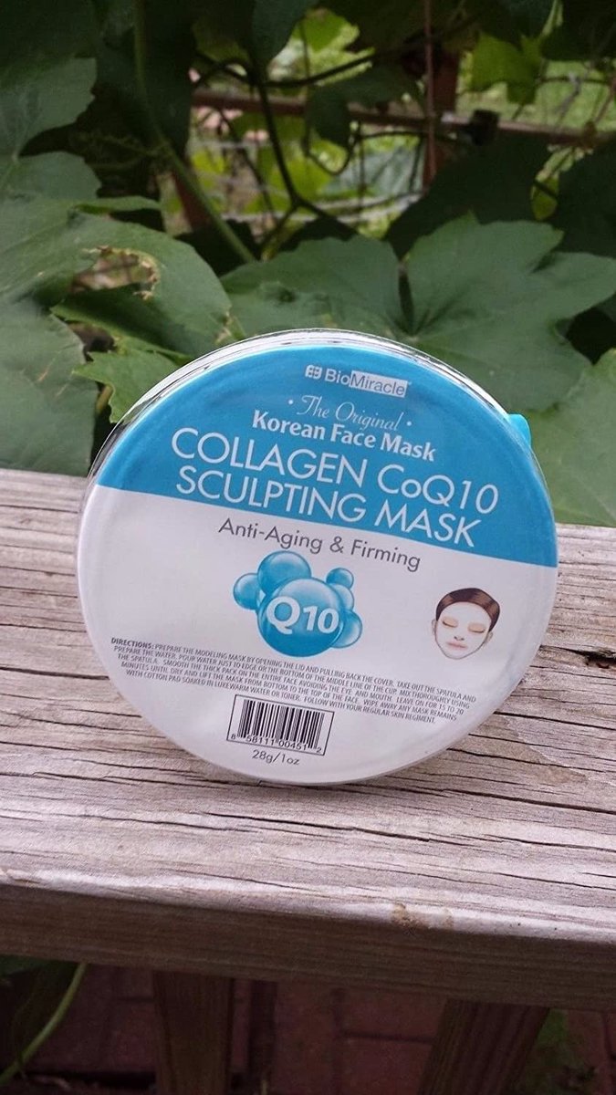 Gezichtsmasker - BioMiracle - Collageen CoQ10 Sculpting Face Mask - Origineel Koreaanse Gezichtsmasker - Anti-aging & Verstevigend - Poeder
