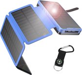 Iesafy Solar oplader 26800mAh Outdoor Solar Powerbank Met 4 Opvouwbare Zonnepanelen