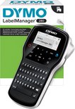 DYMO LabelManager 280 labelprinter en verpakking met groene accenten, tekst in meerdere talen.