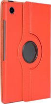 Hoes Geschikt voor Samsung Galaxy Tab A8 Hoesje Case Draaibaar 360 graden - Hoesje Geschikt voor Samsung Tab A8 Hoes Draaibaar Hoesje Cover - Oranje