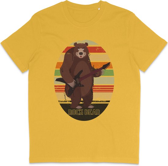 T-shirt-sign Mit Einem Hahn, R Gitarre Spielt, Komplett Mit Mockup