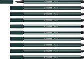 STABILO Pen 68 - Feutre Premium - Vert Terre - Boîte de 10 pcs