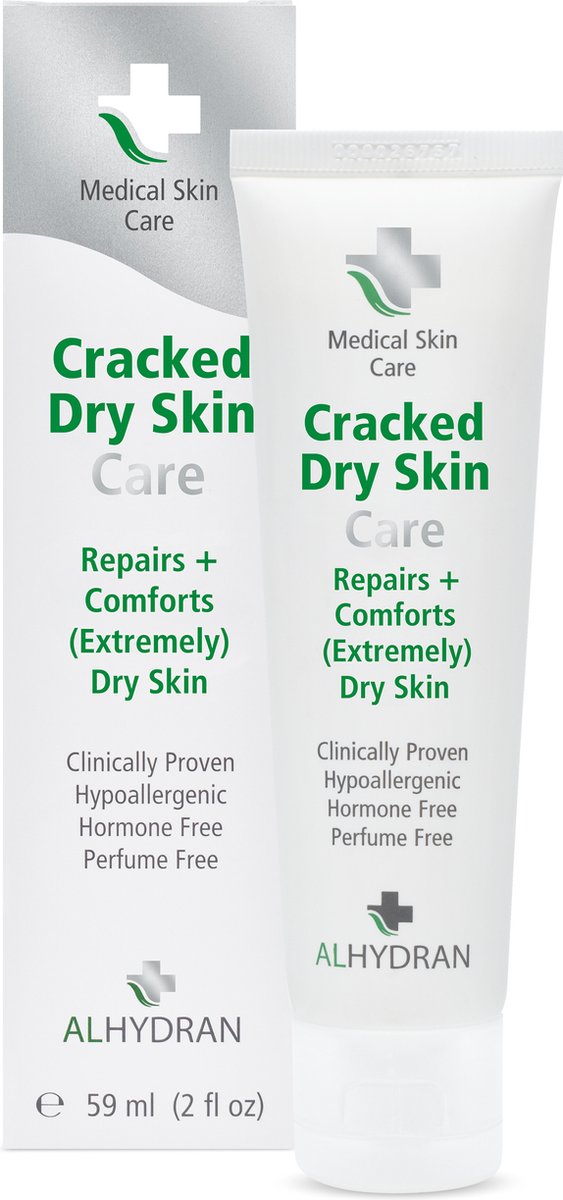ALHYDRAN Cracked Dry Skin Care | hydraterende crème | droge huid | 59 ml | Voor een extreem droge huid- geschikt als dag en nachtcrème