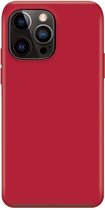 Xqisit NP Silicone Case Anti Bac hoesje voor iPhone 14 Pro Max - rood