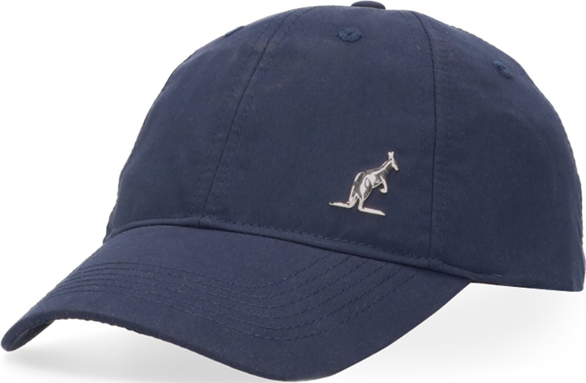 Australian cap met zilveren logo blauw