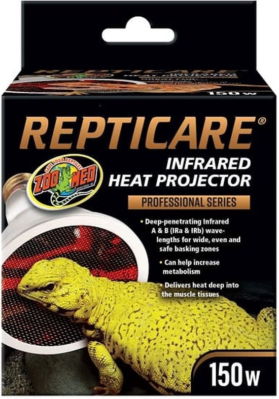 Zoo Med Repticare Infrared Heat Projector - Infrarood Warmtelamp Voor Reptielen - 150W