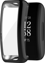 YONO Bumper geschikt voor Fitbit Inspire 3 – Siliconen Case – Screenprotector Hoesje – Zwart