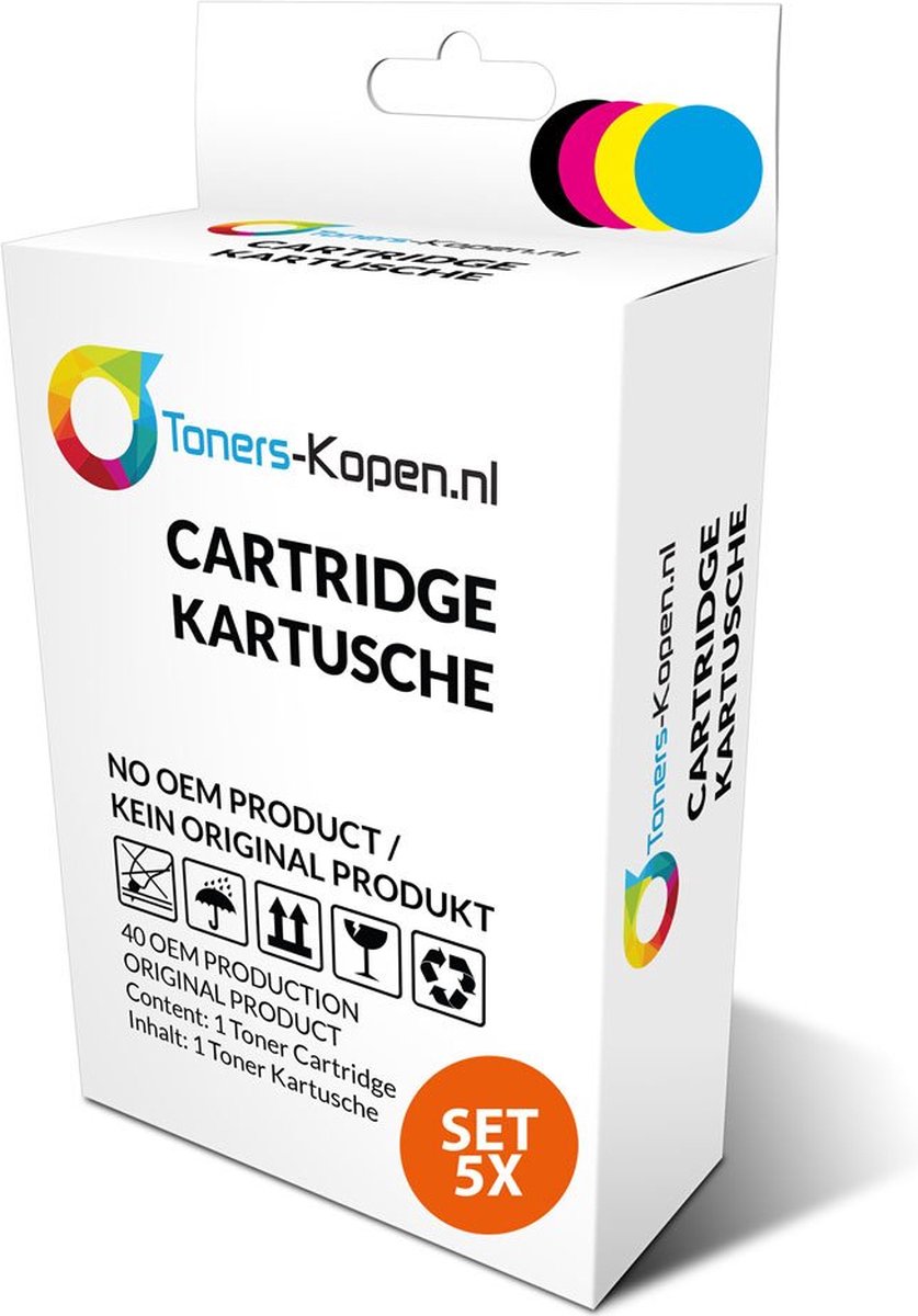 Huismerk Inktcartridge - Alternatief voor Epson 33XL - Multipack - Zwart Foto Zwart Cyaan Magenta Geel