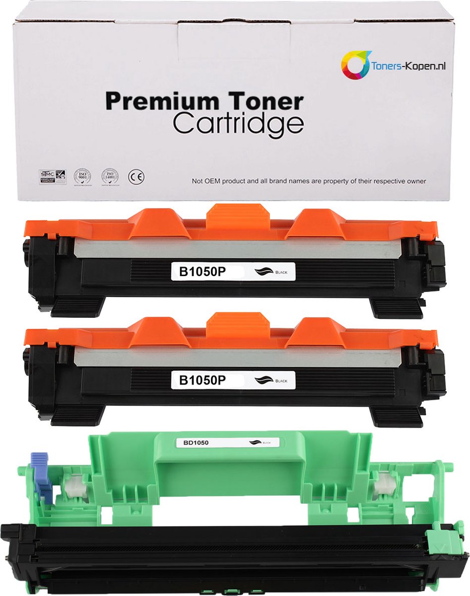 2 × Cartouche Toner Compatible Brother TN1050 pour Brother MFC-1910W MFC-1810  - Cartouche d'encre - Achat & prix