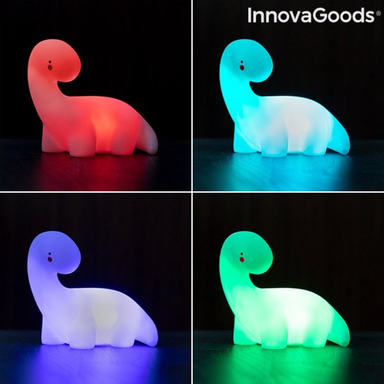 Dinosaurus Veelkleurige LED-lamp Lightosaurus InnovaGoods van Merkloos — afbeelding 2