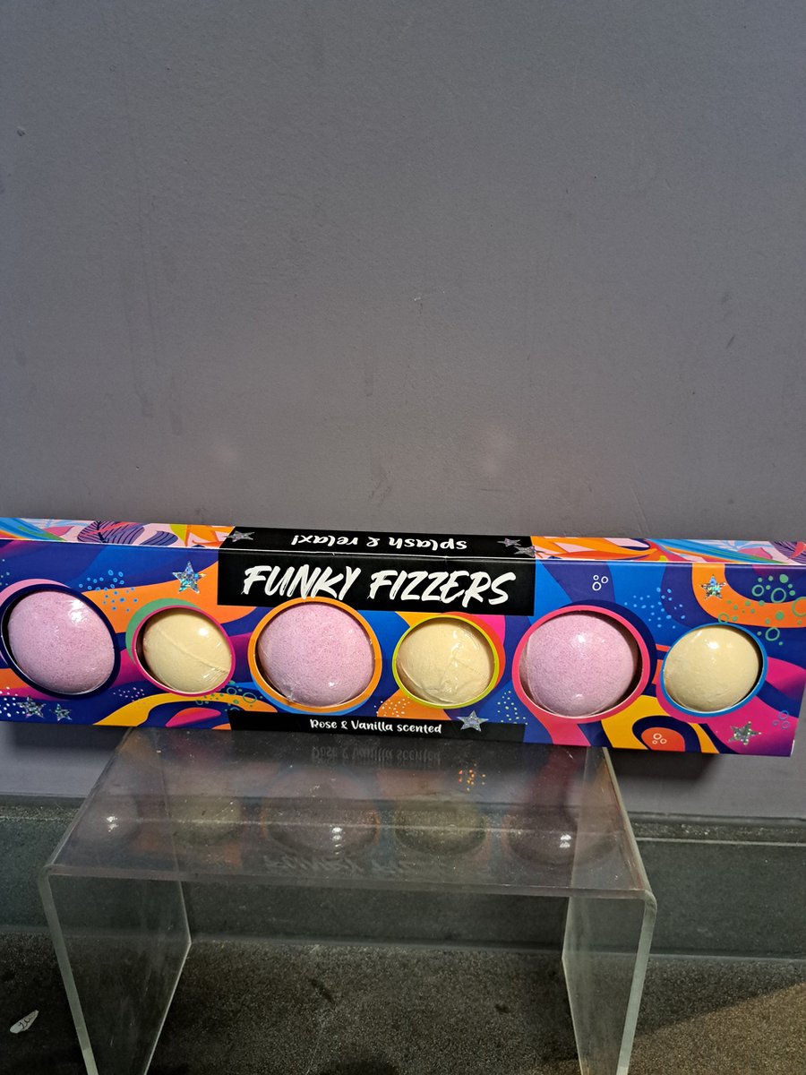 funky fizzers - bruisballen - bath bombs 6 st - badfizzer