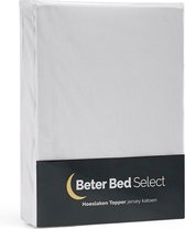 Beter Bed Select Hoeslaken Jersey voor topper - 180x200/210/220 cm - Wit