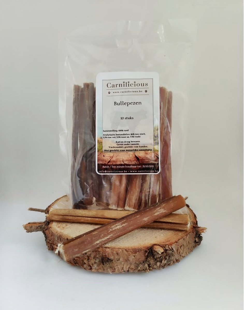 Carnilicious Bullepezen-Hondensnacks-Kauwsnack-10 stuks