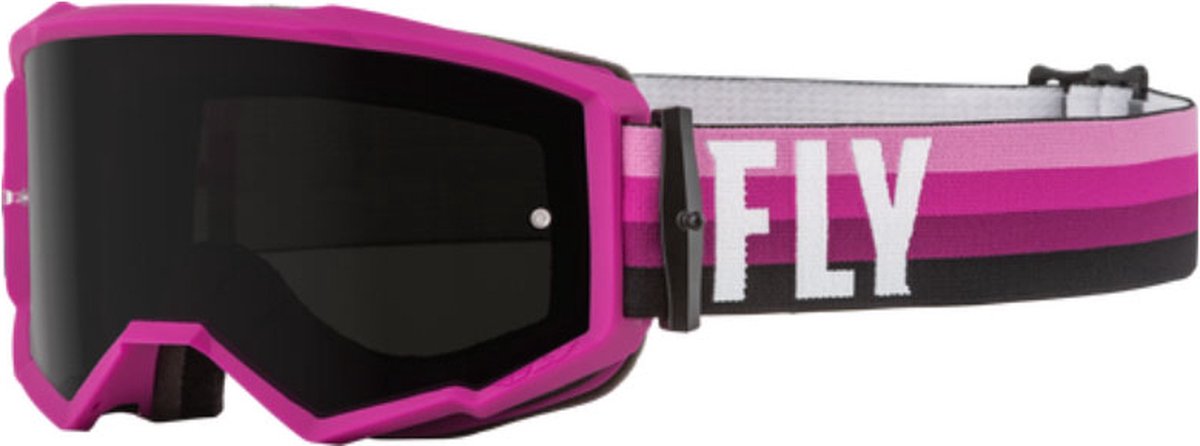 FLY Racing Zone Goggle Pink Black W Dark Smoke Lens -
