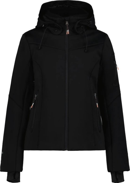 Ice Peak Ecorse softshell winterjas dames zwart | bol.com