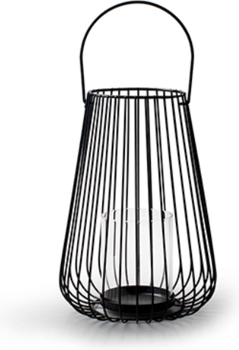 Lantaarn Cosi zwart H24 D18 CM