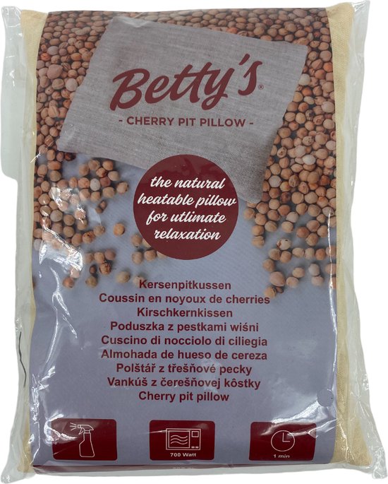 Coussin de noyau de Betty's - sac de noyau de cerise - dimensions 18 x 24  cm