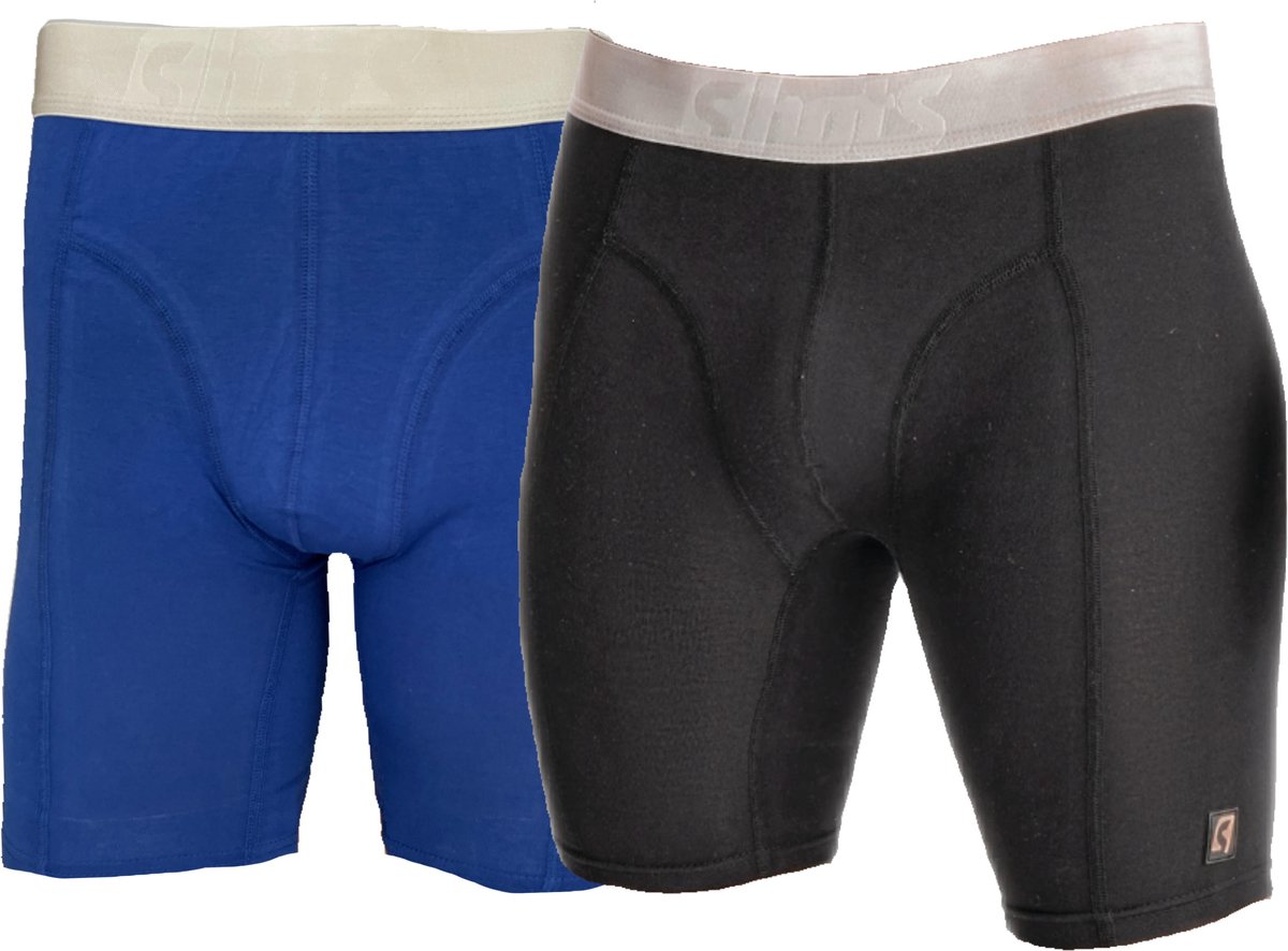 Embrator 2-stuks mannen Boxershort lange pijpen mix maat XXL